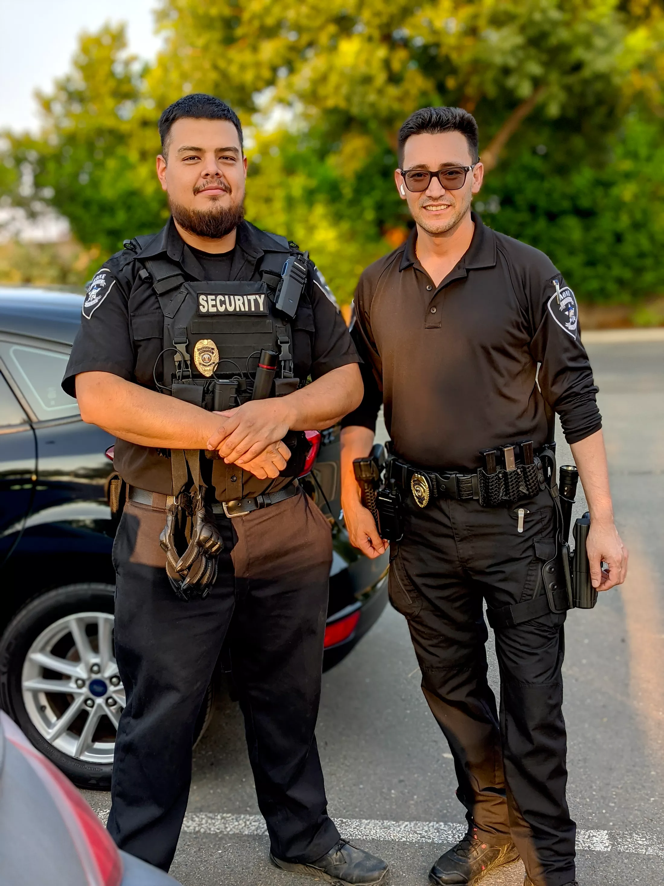 AONE Security sergeant and captain together