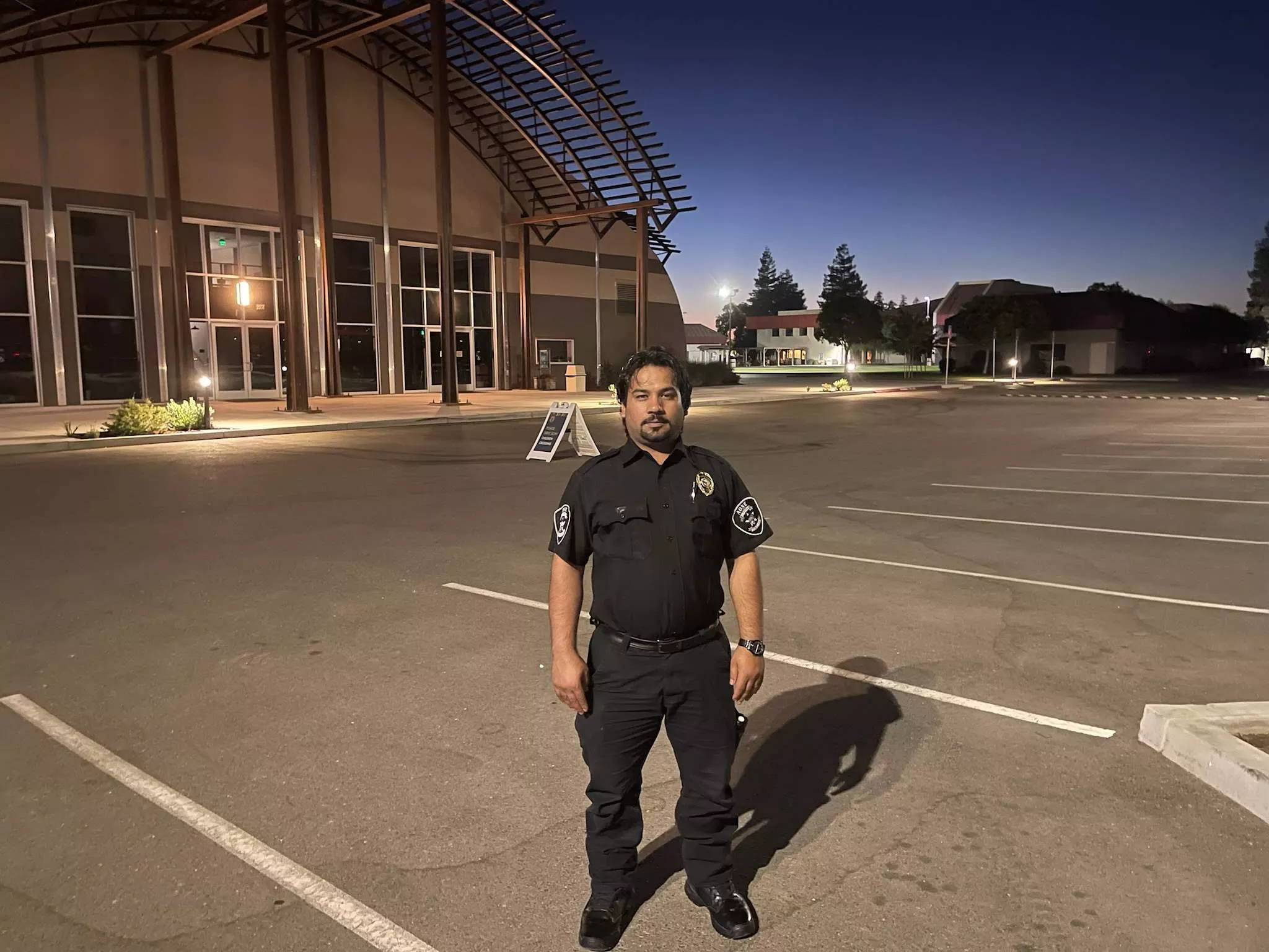 AONE Security officer ready for duty