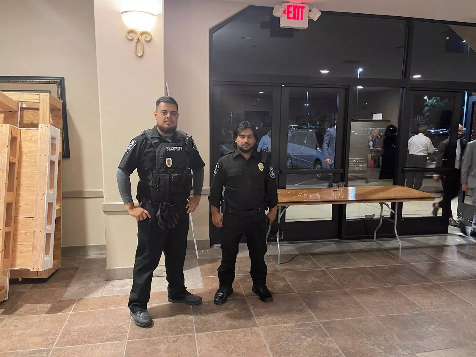 AONE Security sergeant and officer together